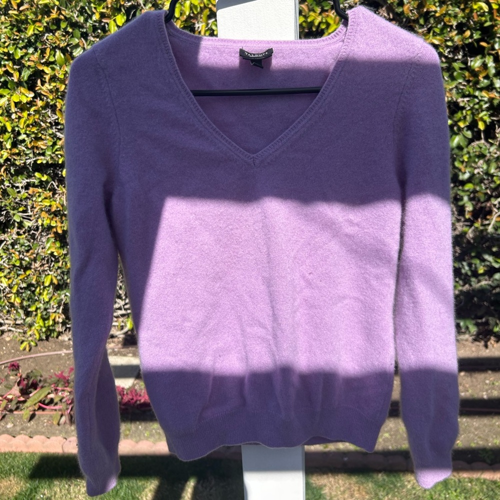 Talbots Lavender V-Neck Sweater